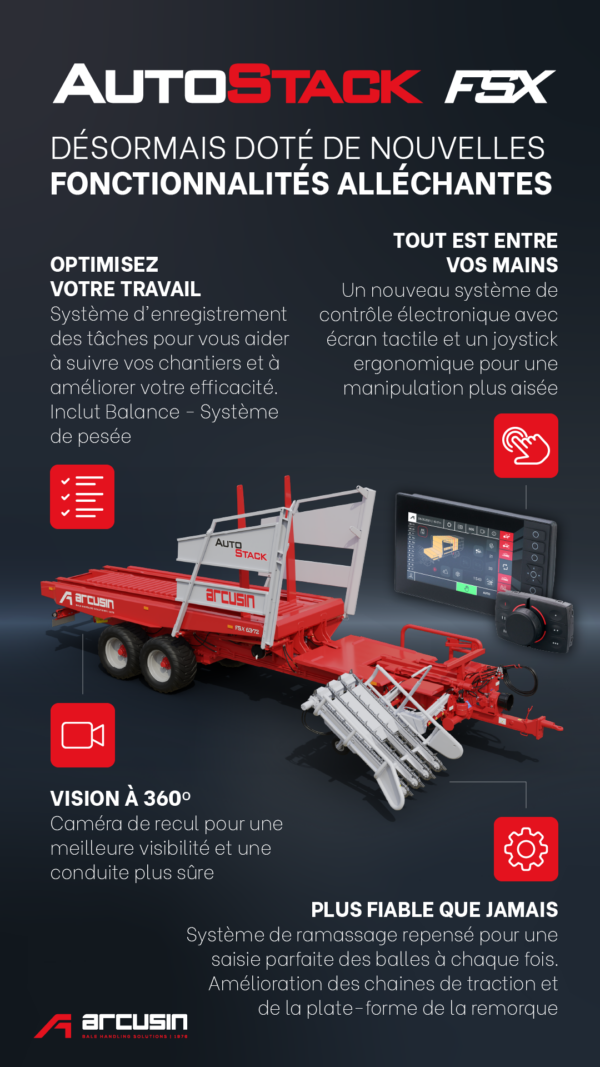 AutoStack FSX : la remorque autochargeuse qui change tout en 2025 Arcusin